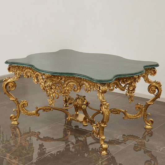 Baroque Style Brass&Marble Table