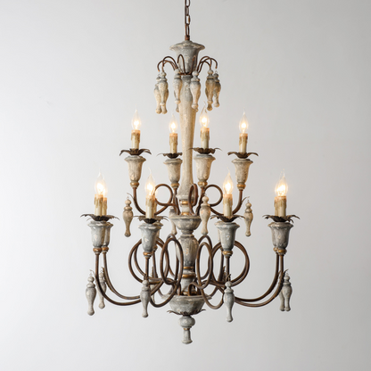 Rustic French Country Chandelier