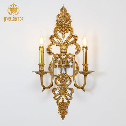 Anthemia Brass Antique Wall Lamp