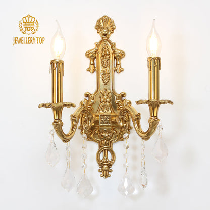 French Brass Wall Lamp