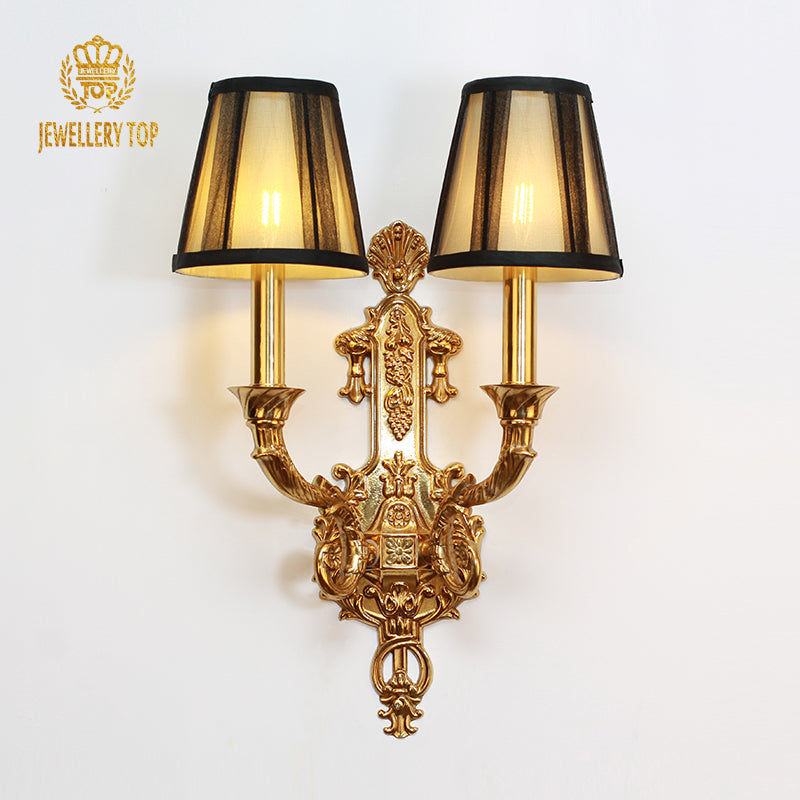 French Brass Wall Lamp