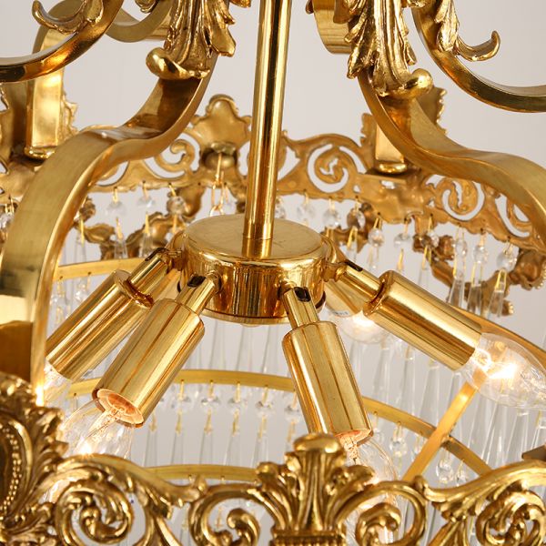 French Brass Pendant Light