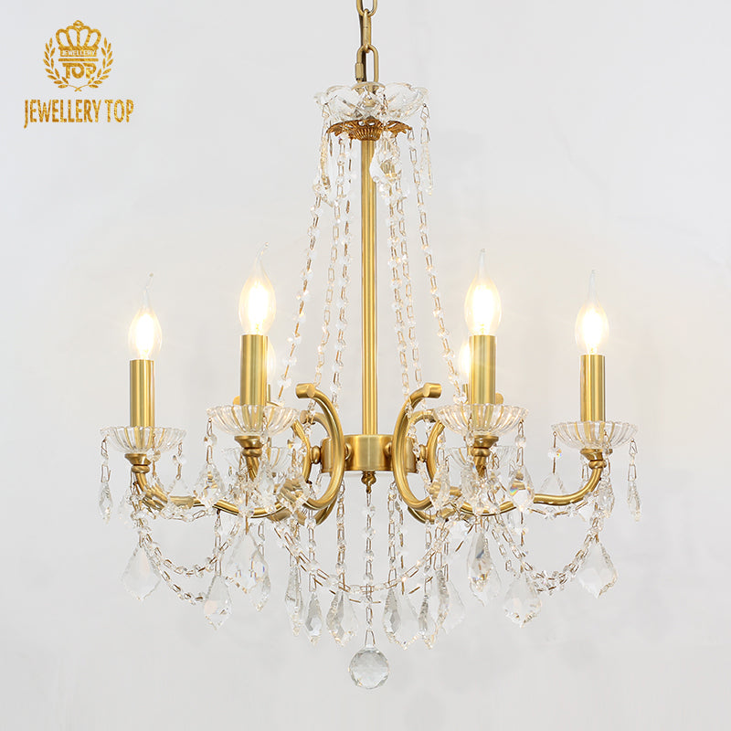 French Brass Chandelier