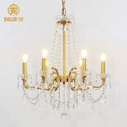 French Brass Chandelier