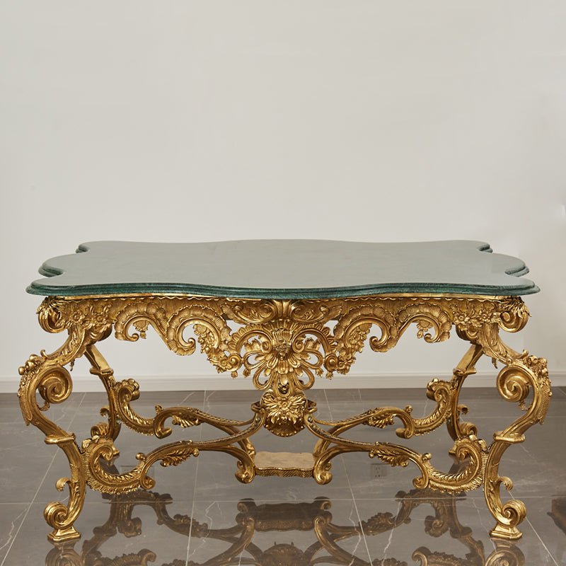 Baroque Style Brass&Marble Table