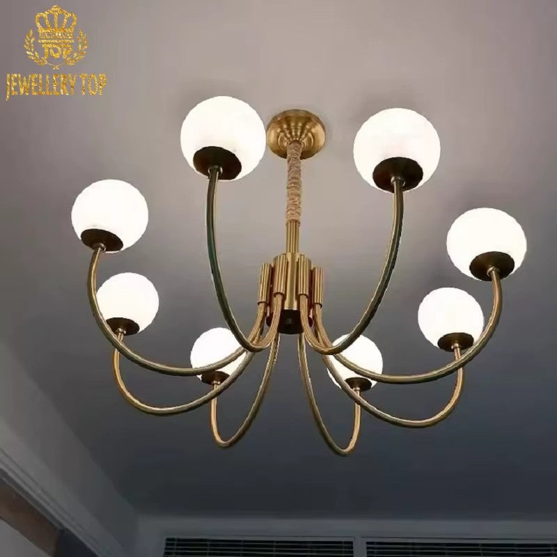 Aurialis Orb Alabaster Chandelier