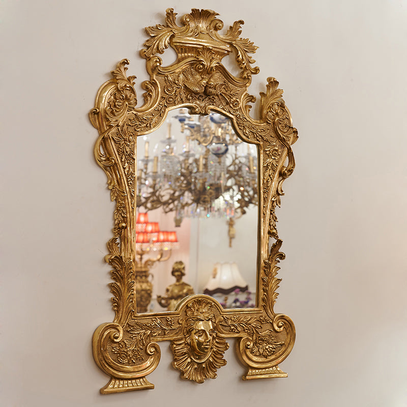 Baroque Brass Mirror