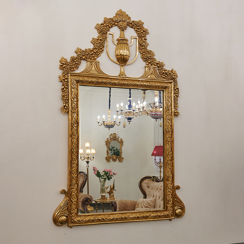 Victorian Brass Mirror