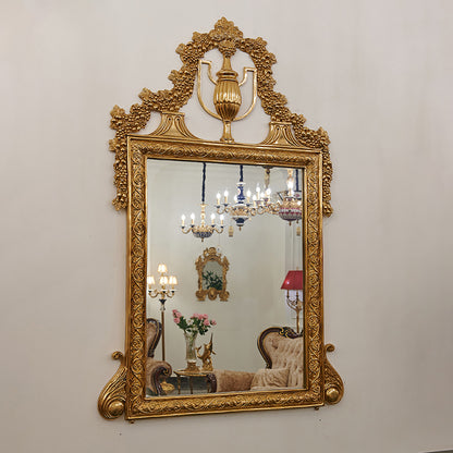 Victorian Brass Mirror