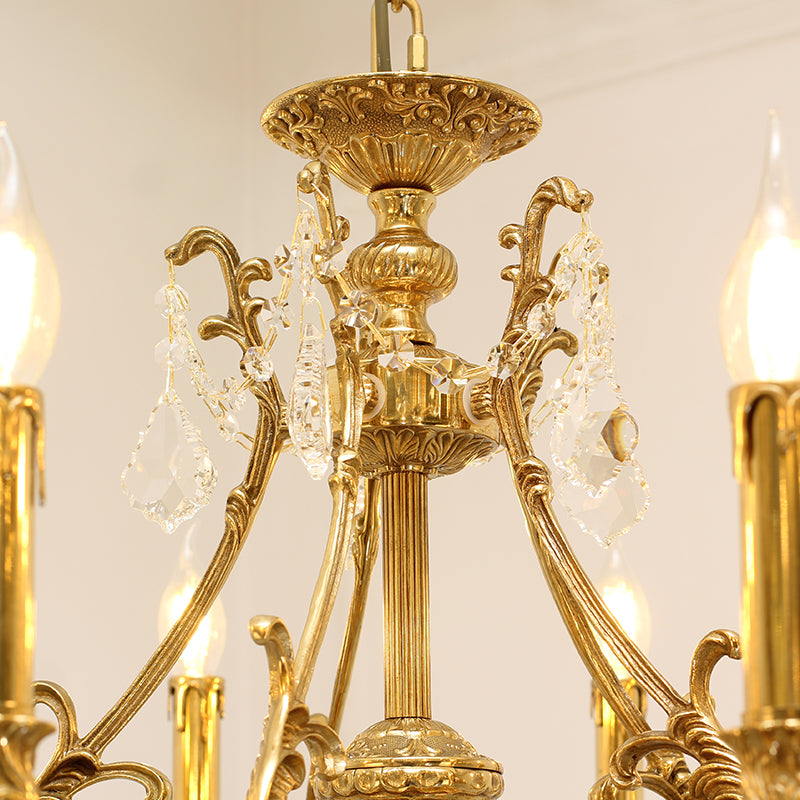 French Brass Chandelier