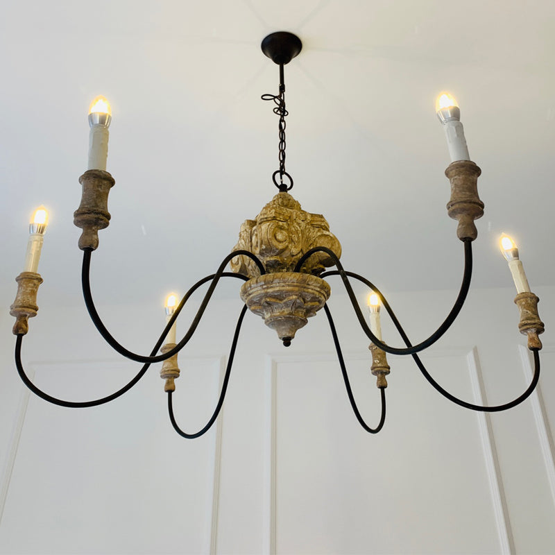 Rustic French Country Chandelier