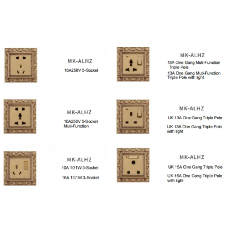 Smart brass wiring device for Wi-Fi router and sensor-based functions