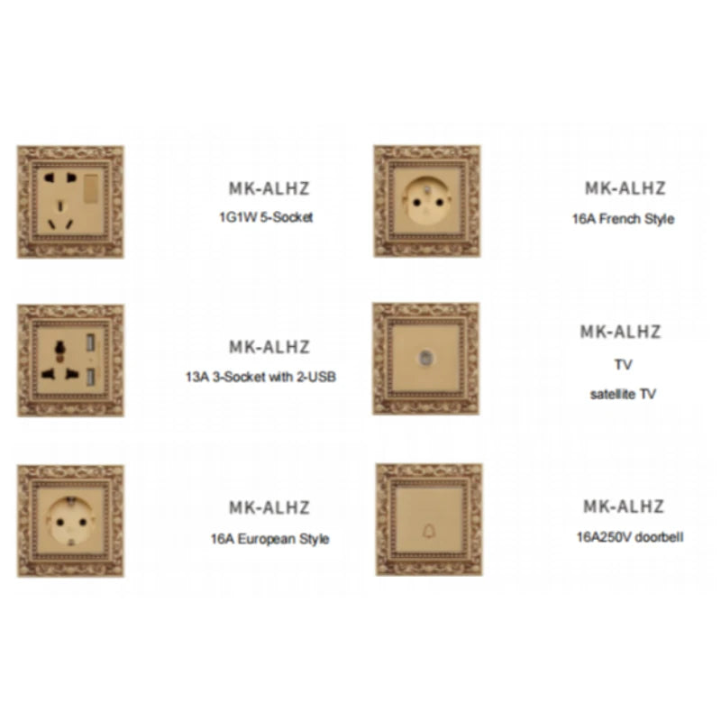 Brass blank plate with ornate design for customizable electrical systems