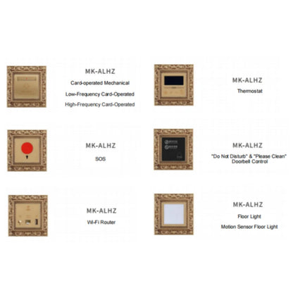 Capacitive touch brass wall switch with multi-gang control for modern homes