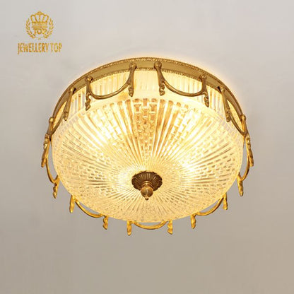 Baroque Classic Glass Ceiling Lamp