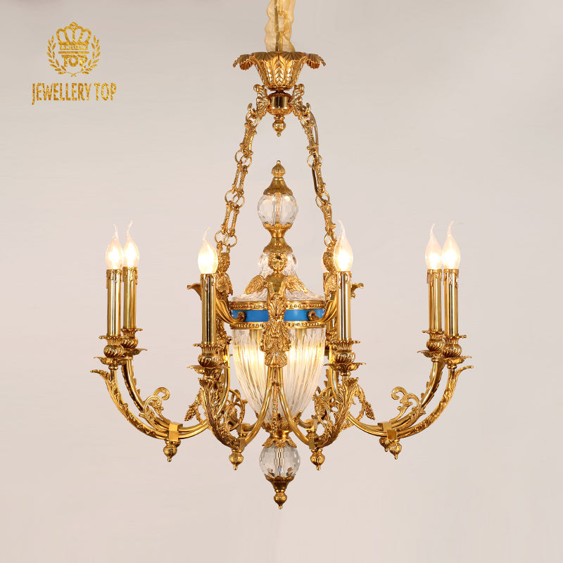 French Brass Chandelier