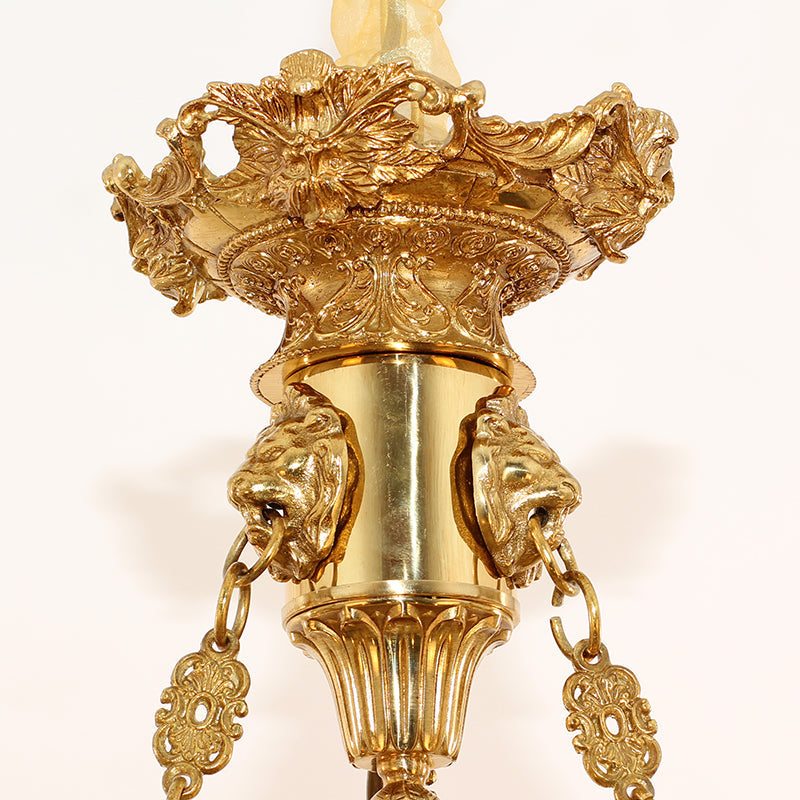 French Brass Chandelier