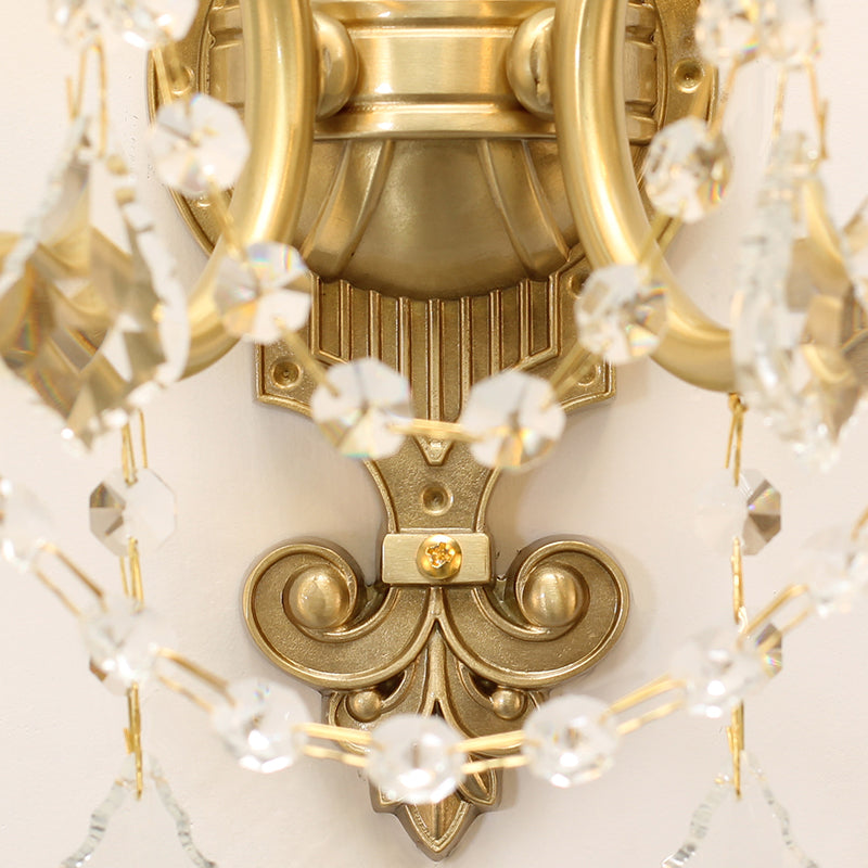 french all brass wall lamp