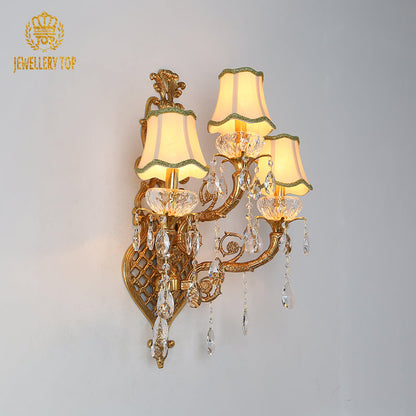 French Brass Wall Lamp