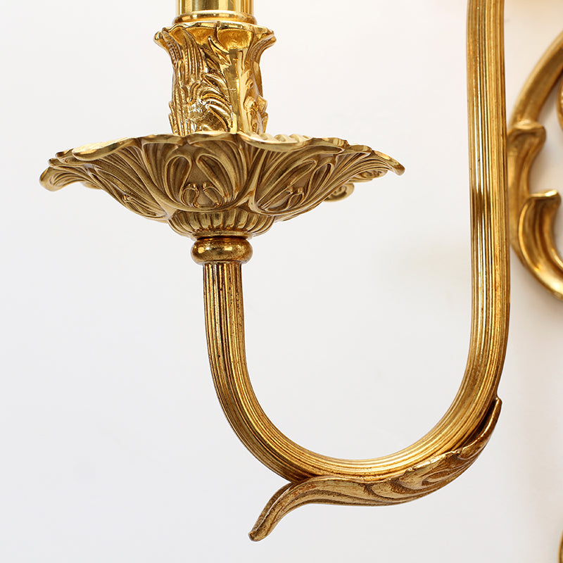 Anthemia Brass Antique Wall Lamp