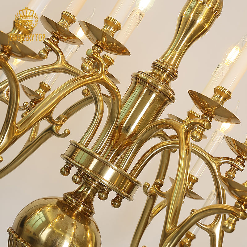 details of georgian chandelier