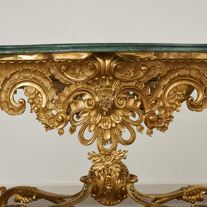 Baroque Style Brass&Marble Table