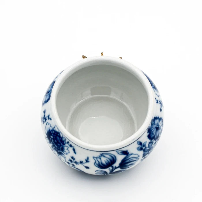 Study room aroma stove with lid and butterfly symbolizing soul's transformation