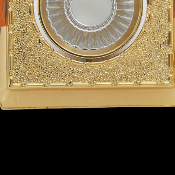 Victorian Brass Downlight Retangular 110mm