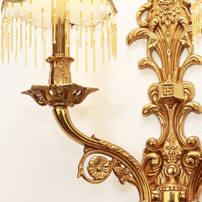 French Brass Wall Lamp