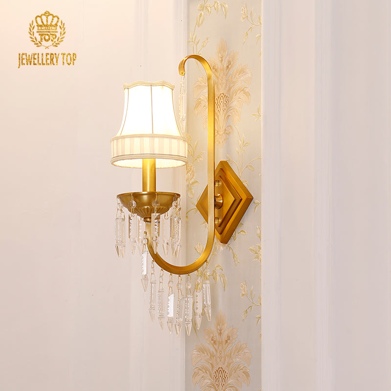 brass wall lamp