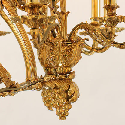 French Brass Chandelier