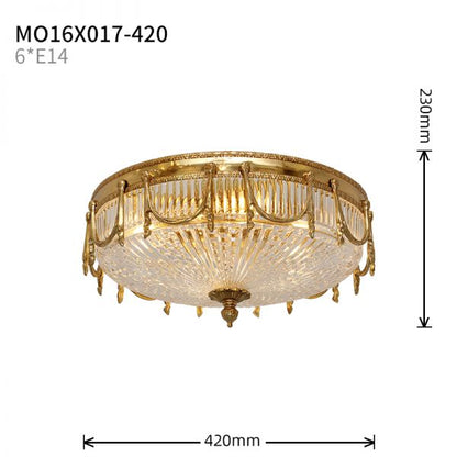 Baroque Classic Glass Ceiling Lamp