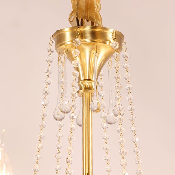 brass chandelier