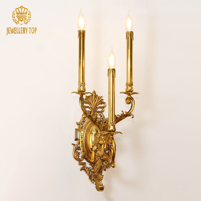 brass wall lamp