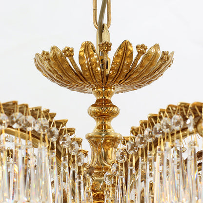 Palm Brass&Crystal Chandelier