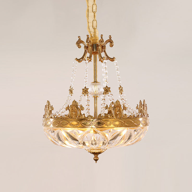 French Brass Pendant Lamp