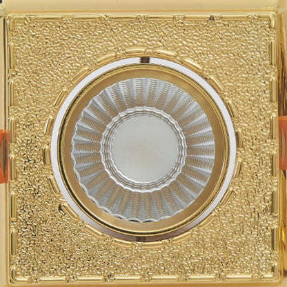 Victorian Brass Downlight Retangular 110mm