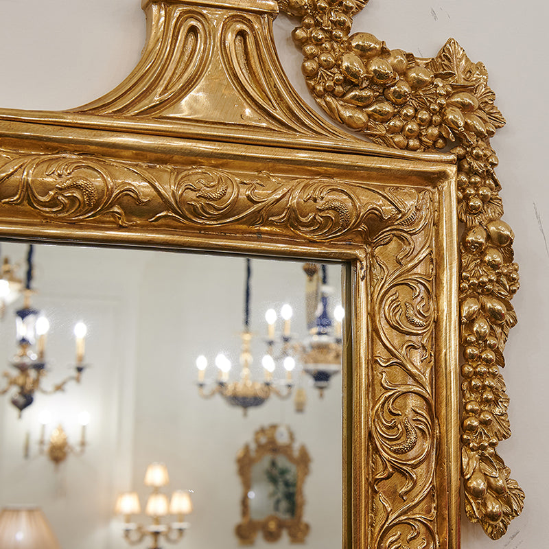 Victorian Brass Mirror