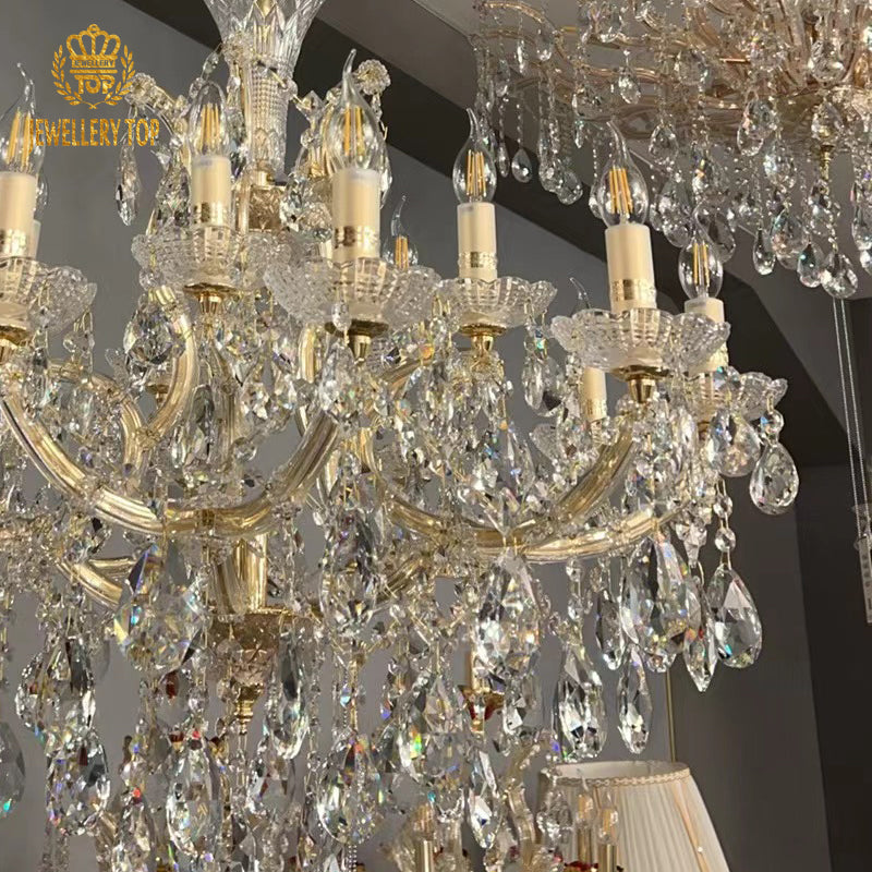 Golden Color Maria Theresa Crystal Chandelier