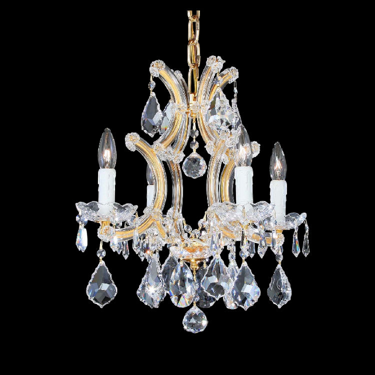 4 lamp maria theresa glass chandelier