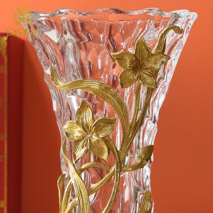 Brass&Crystal Decoration Vase