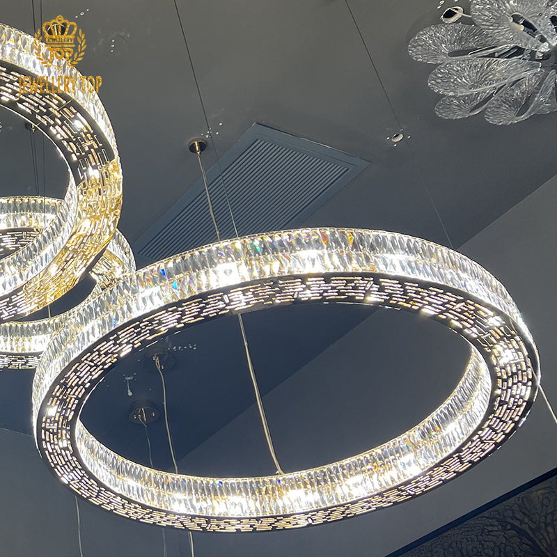 Crystal Ring Chandelier