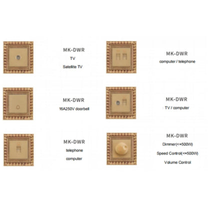 Brass blank plate with heritage design for customizable electrical setups