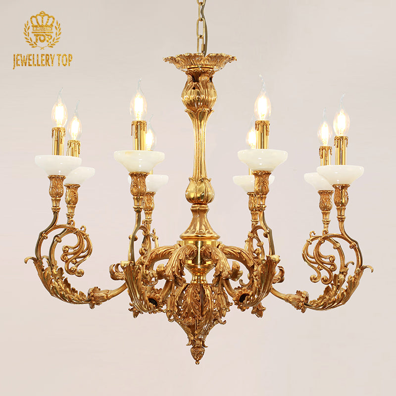 French Brass Chandelier