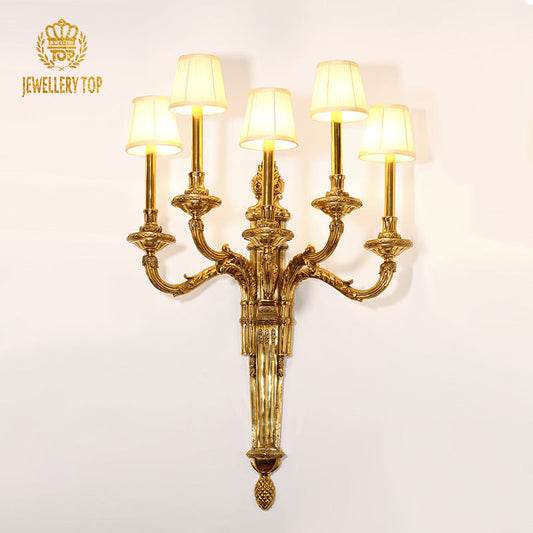 Torch Shape Brass Wall Lamp