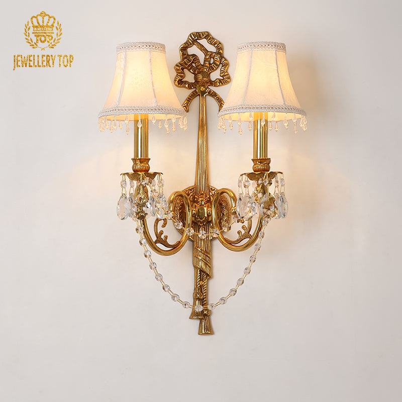 French Brass Wall Lamp