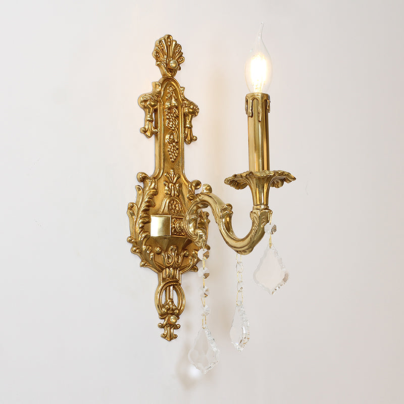 French Brass Wall Lamp