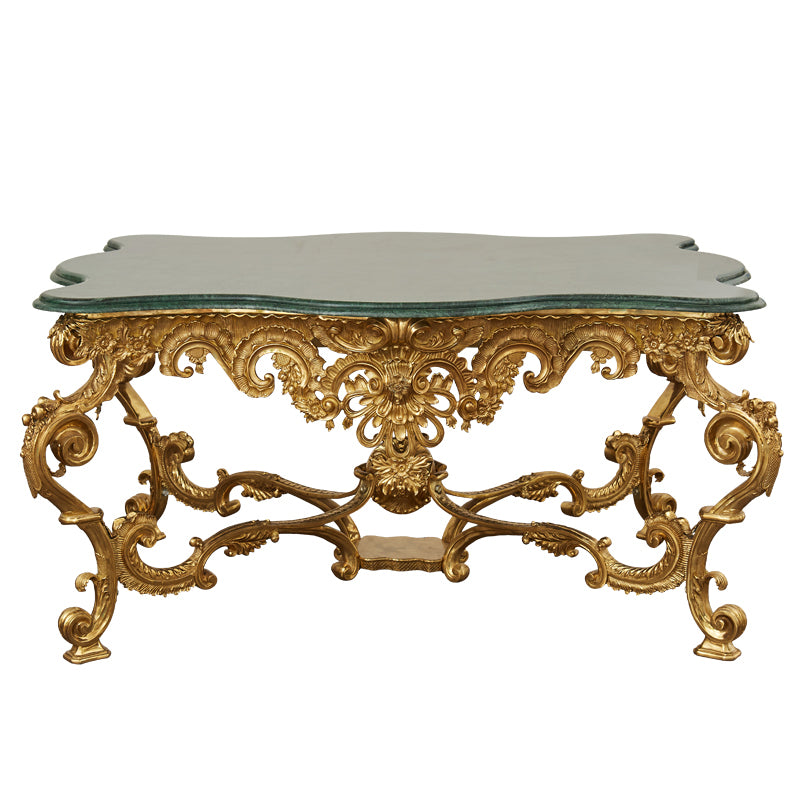 Baroque Style Brass&Marble Table