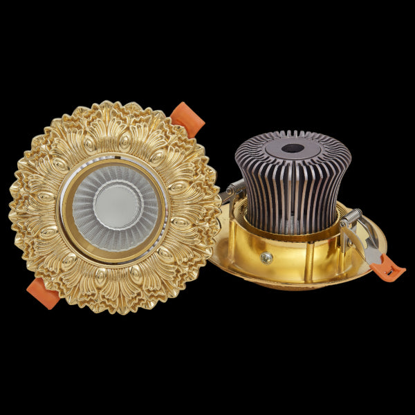 Golden Bloom Brass Downlight