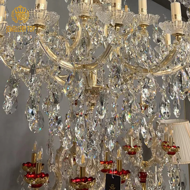 Golden Color Maria Theresa Crystal Chandelier